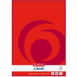 Herlitz, Heft + Block, Arbeitsblock x.book DIN A4, 50 Blatt, kariert (A4, Kariert, Kein Einband) Herlitz, Heft + Block, Arbeitsblock x.book DIN A4, 50 Blatt, kariert (A4, Kariert, Kein Einband)