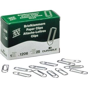 Durable, Büroklammer, Büroklammer, spitz, Metall, verzinkt, L: 26 mm 100 Stück (100x) Durable, Büroklammer, Büroklammer, spitz, Metall, verzinkt, L: 26 mm 100 Stück (100x)