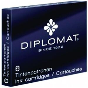 Diplomat, Ersatzpatronen + Tintenfass, Tintenpatronen 6 Stck (Schwarz, 6 Stk.) Diplomat, Ersatzpatronen + Tintenfass, Tintenpatronen 6 Stck (Schwarz, 6 Stk.)