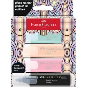 Faber-Castell, Marker, Textmarker Glassy Pastell. 4er Etui, sortiert (4x) Faber-Castell, Marker, Textmarker Glassy Pastell. 4er Etui, sortiert (4x)