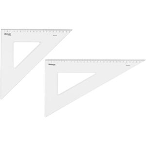 Aristo Lineal, College Dreieck Set 30 cm, 45°+ 60°, transparent (30 cm, Kunststoff) Aristo Lineal, College Dreieck Set 30 cm, 45°+ 60°, transparent (30 cm, Kunststoff)