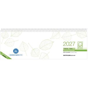 Zettler, Kalender, Tischquerkalender 1W/1S Blauer Engel 2027 Zettler, Kalender, Tischquerkalender 1W/1S Blauer Engel 2027