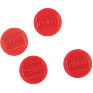 Nobo, Magnet, Haftmagnet Ø 3.8 cm 4 Stück, Rot (4x) Nobo, Magnet, Haftmagnet Ø 3.8 cm 4 Stück, Rot (4x)