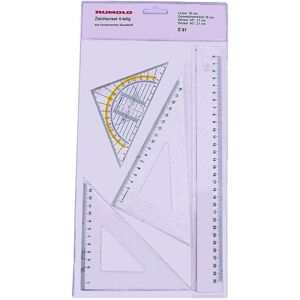 Rumold, Lineal, Zeichen-Set Z 31 PP transparent 4-teilig (30 cm, Kunststoff) Rumold, Lineal, Zeichen-Set Z 31 PP transparent 4-teilig (30 cm, Kunststoff)