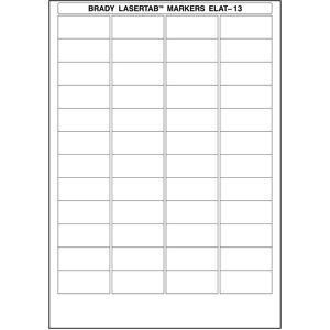 Brady, Etiketten, ELAT-13-747W-2.5, Polyester, Weiss, 47 x 21 mm, dauerhaft klebend, DIN A4, 4-bahnig (2544 E.) Brady, Etiketten, ELAT-13-747W-2.5, Polyester, Weiss, 47 x 21 mm, dauerhaft klebend, DIN A4, 4-bahnig (2544 E.)