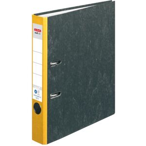 Herlitz, Ordner, Ordner maX.file nature, Rückenbreite: 50 mm, gelber Rücken, mit schwarzem Wolkenmarmorpapier-Überzug (A4, 50 mm, 1 Stk.) Herlitz, Ordner, Ordner maX.file nature, Rückenbreite: 50 mm, gelber Rücken, mit schwarzem Wolkenmarmorpapier-Überzug (A4, 50 mm, 1 Stk.)