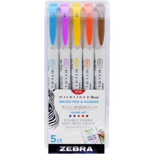 Zebra, Marker, Mildliner Brush Warm Marker 5 Farben (5x) Zebra, Marker, Mildliner Brush Warm Marker 5 Farben (5x)