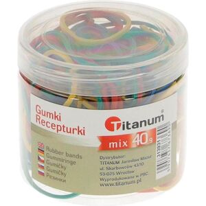 Titanum, Korrekturmittel, Gummibänder 40g Mischung Titanum, Korrekturmittel, Gummibänder 40g Mischung