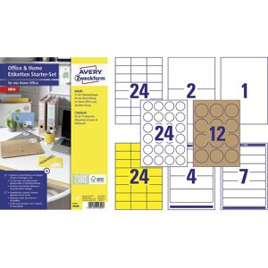 Avery Etiketten, Hinweis-Etiketten Set 210 x 297 mm, Anzahl Blatt: 15 Blatt Avery Etiketten, Hinweis-Etiketten Set 210 x 297 mm, Anzahl Blatt: 15 Blatt