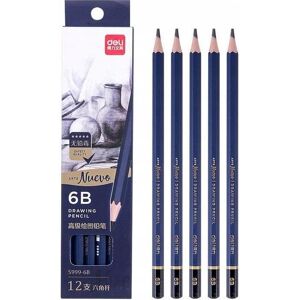 Deli, Bleistift, Skizzierstifte 6B Nuevo 12 Stück (6B, 12x) Deli, Bleistift, Skizzierstifte 6B Nuevo 12 Stück (6B, 12x)