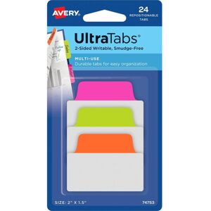 Avery Haftnotiz, Zweckform Haftstreifen UltraTabs Neon, 50,8 x 38 mm beschreibbare Taben, aus Polyester, papierbesch (50.80 x 38.10 mm) Avery Haftnotiz, Zweckform Haftstreifen UltraTabs Neon, 50,8 x 38 mm beschreibbare Taben, aus Polyester, papierbesch (50.80 x 38.10 mm)