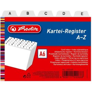 Herlitz, Kartenaufbewahrung, Karteiregister A (A6) Herlitz, Kartenaufbewahrung, Karteiregister A (A6)