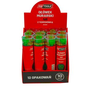 Awtools, Malstifte, Aw Ołówek Murarski 4h Zielony Do Kamienia/Cegły 10 Sztuk (10x) Awtools, Malstifte, Aw Ołówek Murarski 4h Zielony Do Kamienia/Cegły 10 Sztuk (10x)