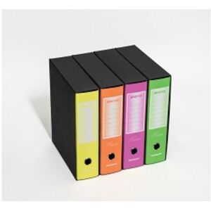 Brefiocart, Ordner, Brefio Fluo A4 Ringbuch Schwarz, Grün (A4, 80 mm, 12 Stk.) Brefiocart, Ordner, Brefio Fluo A4 Ringbuch Schwarz, Grün (A4, 80 mm, 12 Stk.)