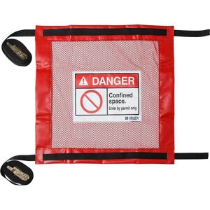 Brady, Etiketten, Set mit verschliessbaren Schachtabdeckungen, PVC-beschichtetes Polyester, Rot, Enger Raum – S Brady, Etiketten, Set mit verschliessbaren Schachtabdeckungen, PVC-beschichtetes Polyester, Rot, Enger Raum – S
