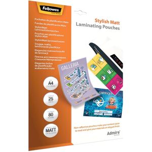 Fellowes Laminierfolie, Admire Stylish (A4, 25 Stk., 80 µm) Fellowes Laminierfolie, Admire Stylish (A4, 25 Stk., 80 µm)