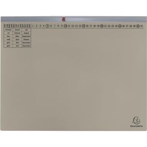 Exacompta, Mappe, 25 Hängehefter Exaflex Karton grau 1 x Amtsheftung (A4, 25x) Exacompta, Mappe, 25 Hängehefter Exaflex Karton grau 1 x Amtsheftung (A4, 25x)