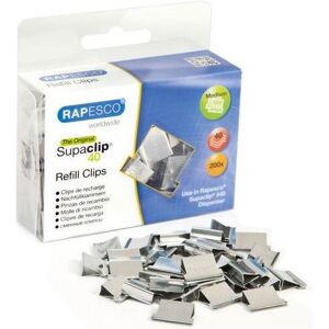 Rapesco Büroklammer, Clips CP20040S Silber 200 Stück (200x) Rapesco Büroklammer, Clips CP20040S Silber 200 Stück (200x)