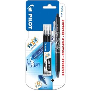 Pilot, Schreibstifte, Kugelschreiber. FriXion Clicker schwarz 0,7 + Nachfüllungen (1x) Pilot, Schreibstifte, Kugelschreiber. FriXion Clicker schwarz 0,7 + Nachfüllungen (1x)
