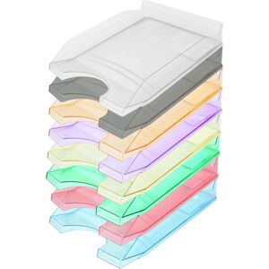 Office Products, Dokumentenablage, Schreibtisch-briefablage, polystyrol/pp, a4, transparent grün (A4) Office Products, Dokumentenablage, Schreibtisch-briefablage, polystyrol/pp, a4, transparent grün (A4)