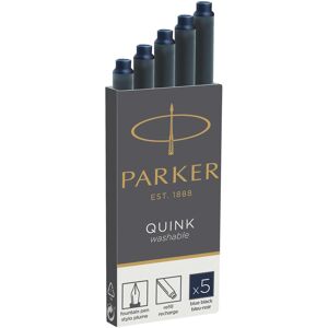 Parker Pen, Schreibstifte, Quink - Tintenpatrone - permanent - Blauschwarz - Packung mit 5 - für IM Jotter Sonnet Urban (5x) Parker Pen, Schreibstifte, Quink - Tintenpatrone - permanent - Blauschwarz - Packung mit 5 - für IM Jotter Sonnet Urban (5x)