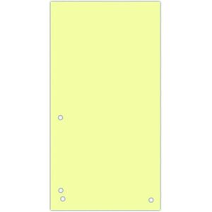 Donau, Ordner Zubehör, Trennblätter, karton, 1/3 a4, 235x105mm, 100stk, gelb Donau, Ordner Zubehör, Trennblätter, karton, 1/3 a4, 235x105mm, 100stk, gelb