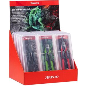 Aristo BTS Zirkel ohne Gelenk Display 15, je 5 x 552811, 552812, 552813, Zirkel, Rot Aristo BTS Zirkel ohne Gelenk Display 15, je 5 x 552811, 552812, 552813, Zirkel, Rot