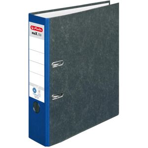 Herlitz, Ordner, Ordner maX.file nature, Rückenbreite: 80 mm, blauer Rücken, mit schwarzem Wolkenmarmorpapier-Überzug (A4, 80 mm, 1 Stk.) Herlitz, Ordner, Ordner maX.file nature, Rückenbreite: 80 mm, blauer Rücken, mit schwarzem Wolkenmarmorpapier-Überzug (A4, 80 mm, 1 Stk.)