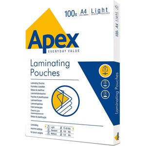 Fellowes Laminierfolie, Apex (A4, 100 Stk., 75 µm) Fellowes Laminierfolie, Apex (A4, 100 Stk., 75 µm)