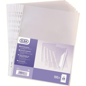 Elba, Mappe, Prospekthülle, DIN A4, PP, 0,05 mm, genarbt oben offen, Eurolochung (A4, 100x) Elba, Mappe, Prospekthülle, DIN A4, PP, 0,05 mm, genarbt oben offen, Eurolochung (A4, 100x)