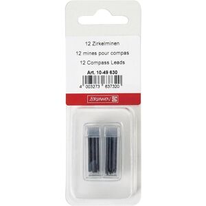 Brunnen, Bleistiftminen, Zirkelminen (12 Stk., 2 mm, HB) Brunnen, Bleistiftminen, Zirkelminen (12 Stk., 2 mm, HB)