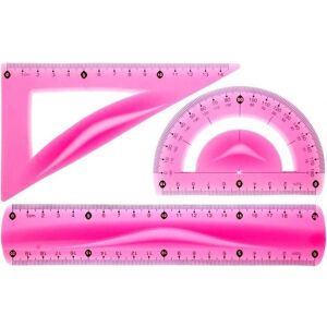 Tetis, Lineal, Geometrisches rosa Set BL010-RK Tetis, Lineal, Geometrisches rosa Set BL010-RK