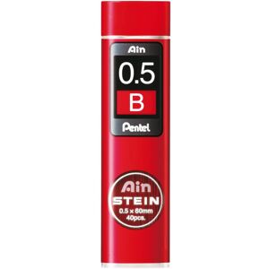 Pentel, Bleistiftminen, Druckbleistift-Minen Ain Stein 0.5mm (40 Stk., 0.50 mm, B) Pentel, Bleistiftminen, Druckbleistift-Minen Ain Stein 0.5mm (40 Stk., 0.50 mm, B)