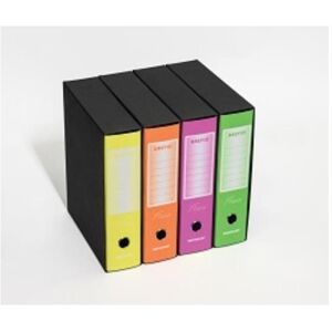 Brefiocart, Ordner, Brefio Fluo A4 Ringbuch Schwarz, Orange (A4, 80 mm, 12 Stk.) Brefiocart, Ordner, Brefio Fluo A4 Ringbuch Schwarz, Orange (A4, 80 mm, 12 Stk.)