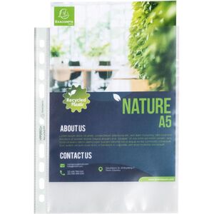 Exacompta, Mappe, Beutel mit 50 Prospekthüllen, genarbt, Recycling-PP 60, für A5, Forever (A5, 50x) Exacompta, Mappe, Beutel mit 50 Prospekthüllen, genarbt, Recycling-PP 60, für A5, Forever (A5, 50x)