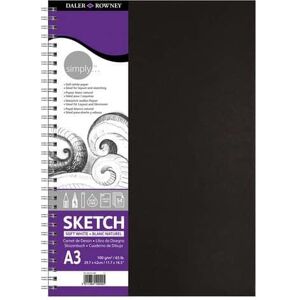 Daler-Rowney, Heft + Block, Daler Rowney Einfach Sketch Book - Weisse Spirale A3 (A3) Daler-Rowney, Heft + Block, Daler Rowney Einfach Sketch Book - Weisse Spirale A3 (A3)