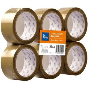 Tetis, Klebeband, Paketband Braun 6 Stk. (48 mm) Tetis, Klebeband, Paketband Braun 6 Stk. (48 mm)