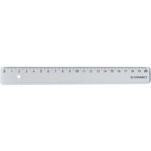 Q-Connect, Lineal, Lineal Plastik 20 cm transparent (20 cm, Kunststoff) Q-Connect, Lineal, Lineal Plastik 20 cm transparent (20 cm, Kunststoff)