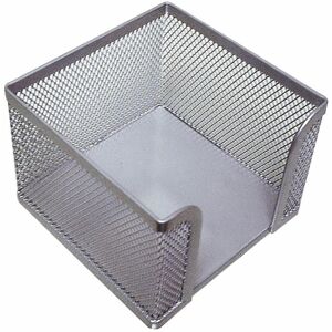 Q-Connect, Schreibtisch Accessoire, Zettelbox Metall silber Q-Connect, Schreibtisch Accessoire, Zettelbox Metall silber