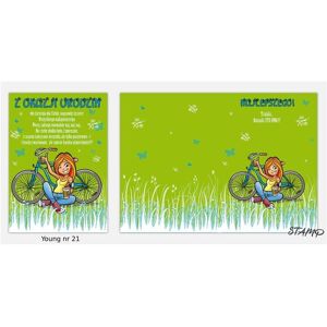 Stamp, Stempel, Junge B6 Karte + Umschlag Muster Nr. 21 Geburtstag Stamp, Stempel, Junge B6 Karte + Umschlag Muster Nr. 21 Geburtstag