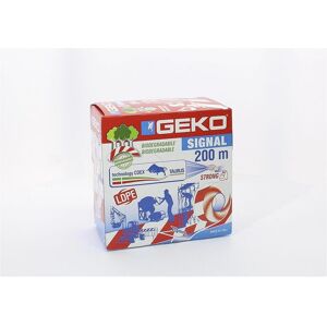 GEKO, Klebeband, Absperrband 70 mm x 200 m Weiss Rot (70 mm) GEKO, Klebeband, Absperrband 70 mm x 200 m Weiss Rot (70 mm)