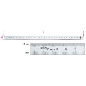 BETA, Lineal, PRZYMIAR KRESKOWY GIĘTKI ZE STALI NIERDZEWNEJ 250mm 1682/250 (25 cm, Stahl) BETA, Lineal, PRZYMIAR KRESKOWY GIĘTKI ZE STALI NIERDZEWNEJ 250mm 1682/250 (25 cm, Stahl)