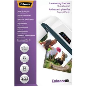 Fellowes Laminierfolie, Enhance 80 (10 x 15 cm, 25 Stk., 80 µm) Fellowes Laminierfolie, Enhance 80 (10 x 15 cm, 25 Stk., 80 µm)