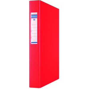 Donau, Ordner, Ringbuch, pp, a4/4r/25mm, rot Donau, Ordner, Ringbuch, pp, a4/4r/25mm, rot