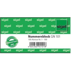 Sigel, Formular, Nummernblock (100x) Sigel, Formular, Nummernblock (100x)