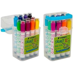 Andy, Marker, Signetmarker mit Stempel, 12 Farben (12x) Andy, Marker, Signetmarker mit Stempel, 12 Farben (12x)