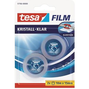 tesa, Klebeband, 2x tesafilm KRISTALL-KLAR, hochtransparent, alterungsbeständig, mit starker Haftung (15 mm) tesa, Klebeband, 2x tesafilm KRISTALL-KLAR, hochtransparent, alterungsbeständig, mit starker Haftung (15 mm)