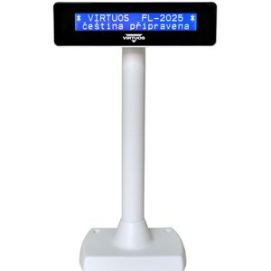 Virtuoso, Kasse Zubehör, Virtuos zákaznický displej Virtuos FL-2025MB 2x20, USB, bílý Virtuoso, Kasse Zubehör, Virtuos zákaznický displej Virtuos FL-2025MB 2x20, USB, bílý