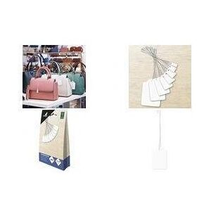 Kangaro, Geschenkverpackung, Warenanhänger, 13 x 20 mm, weiss, 500 Stück hochwertiger Karton-Anhänger, robuste Aufhängeöse (500x) Kangaro, Geschenkverpackung, Warenanhänger, 13 x 20 mm, weiss, 500 Stück hochwertiger Karton-Anhänger, robuste Aufhängeöse (500x)