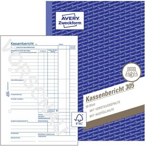 Avery Formular, Kassenbericht (50x) Avery Formular, Kassenbericht (50x)